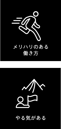 メリハリのある働き方 やる気がある